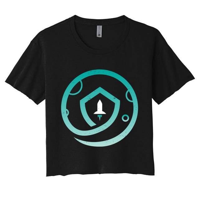 Safemoon Cryptocurrency Logo  Women's Crop Top Tee