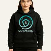 Safemoon Cryptocurrency Logo With Name Hoodie