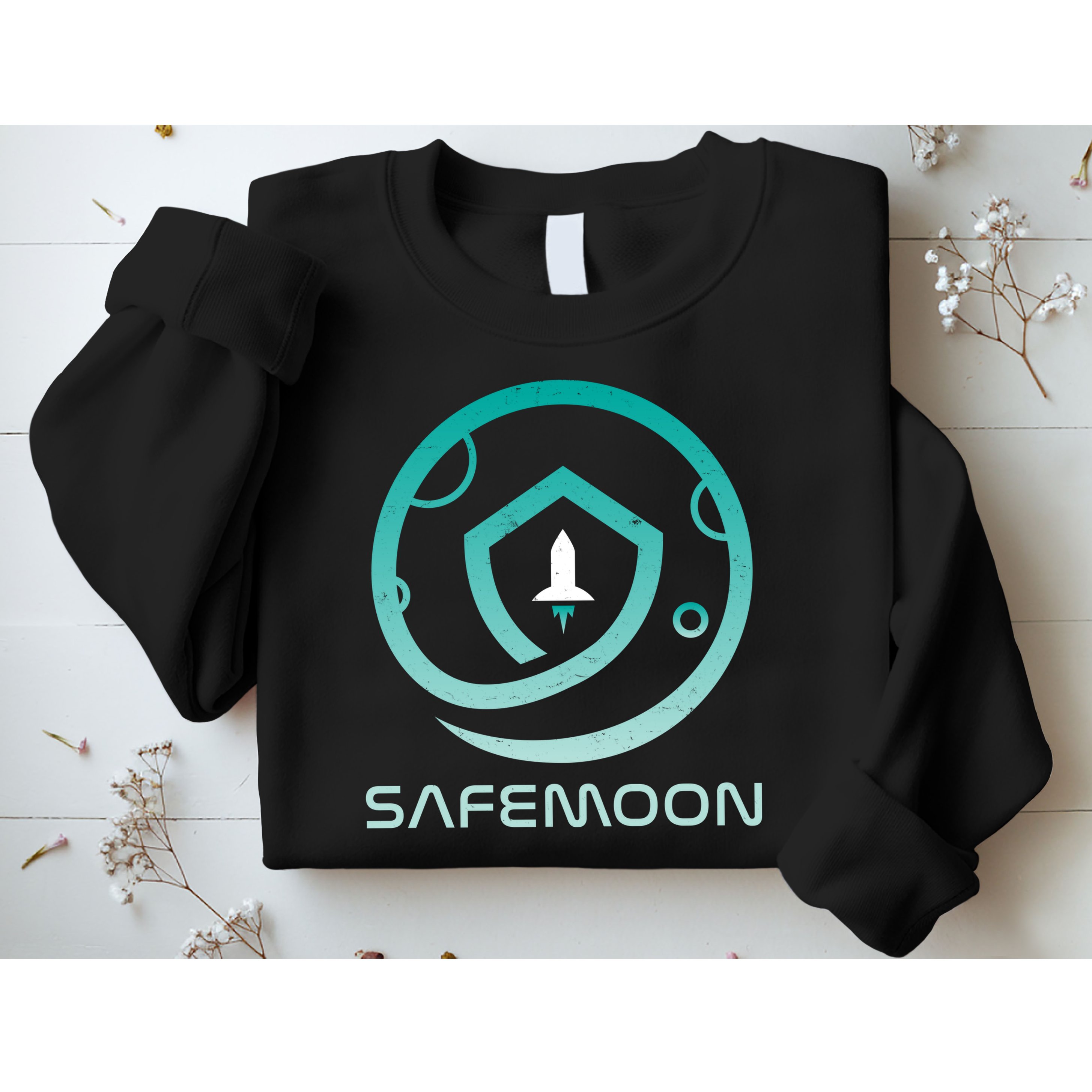 Safemoon Cryptocurrency Logo With Name Sweatshirt