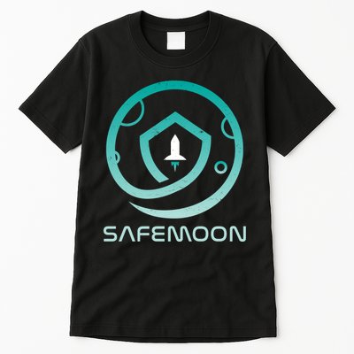 Safemoon Cryptocurrency Logo With Name Tall T-Shirt