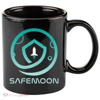 Safemoon Cryptocurrency Logo With Name 11oz C Handle Ceramic Mug