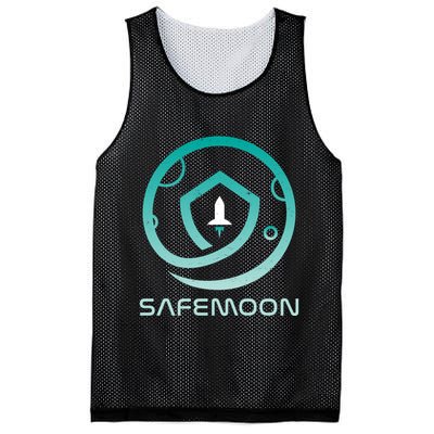 Safemoon Cryptocurrency Logo With Name Mesh Reversible Basketball Jersey Tank