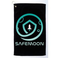 Safemoon Cryptocurrency Logo With Name Golf Towel