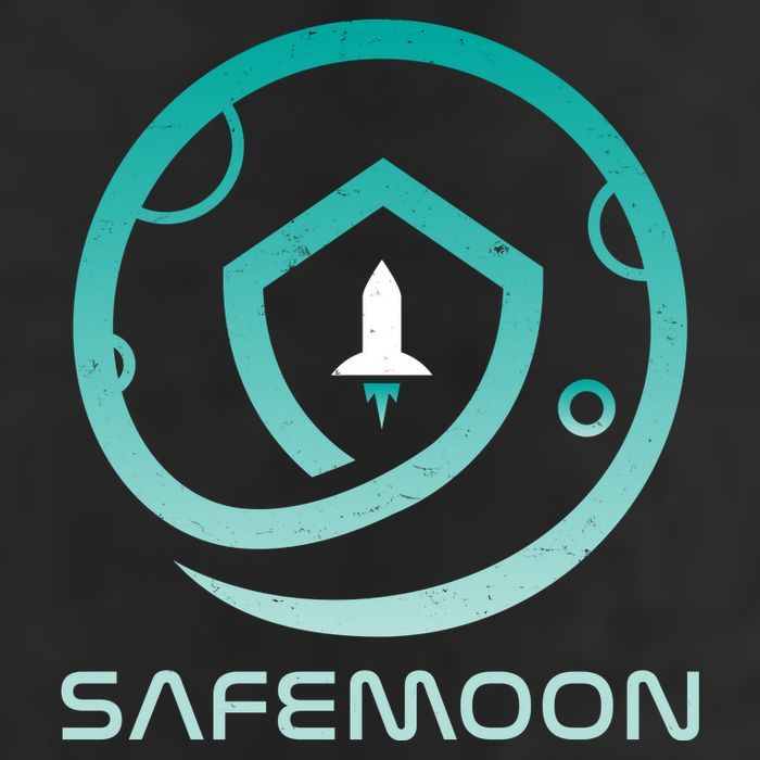 Safemoon Cryptocurrency Logo With Name Golf Towel
