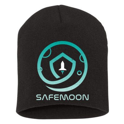 Safemoon Cryptocurrency Logo With Name Short Acrylic Beanie