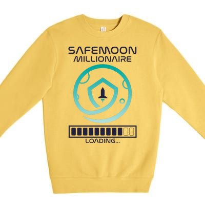 Safemoon Cryptocurrency Millionaire Loading Bar Premium Crewneck Sweatshirt