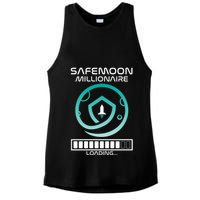 Safemoon Cryptocurrency Millionaire Loading Bar Ladies PosiCharge Tri-Blend Wicking Tank