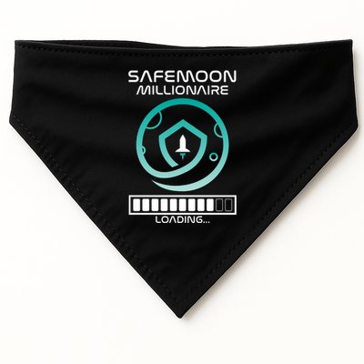 Safemoon Cryptocurrency Millionaire Loading Bar USA-Made Doggie Bandana