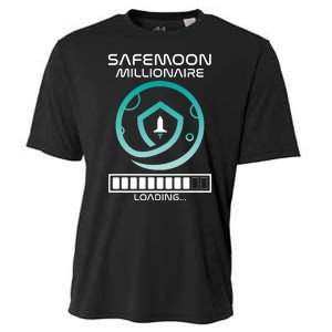 Safemoon Cryptocurrency Millionaire Loading Bar Cooling Performance Crew T-Shirt