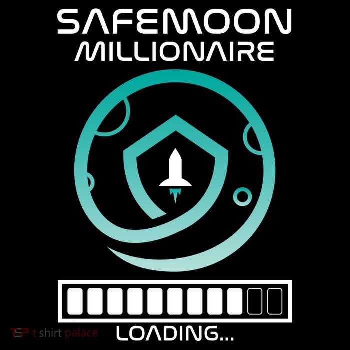Safemoon Cryptocurrency Millionaire Loading Bar Full-Length Apron With Pockets
