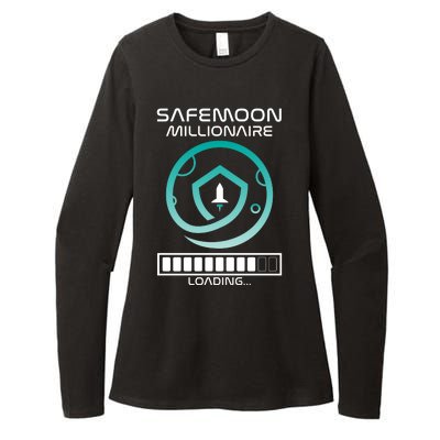 Safemoon Cryptocurrency Millionaire Loading Bar Womens CVC Long Sleeve Shirt