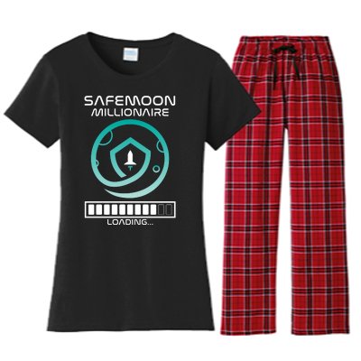 Safemoon Cryptocurrency Millionaire Loading Bar Women's Flannel Pajama Set