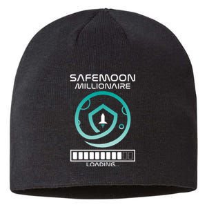 Safemoon Cryptocurrency Millionaire Loading Bar Sustainable Beanie