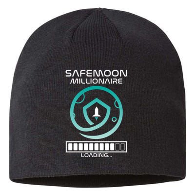 Safemoon Cryptocurrency Millionaire Loading Bar Sustainable Beanie