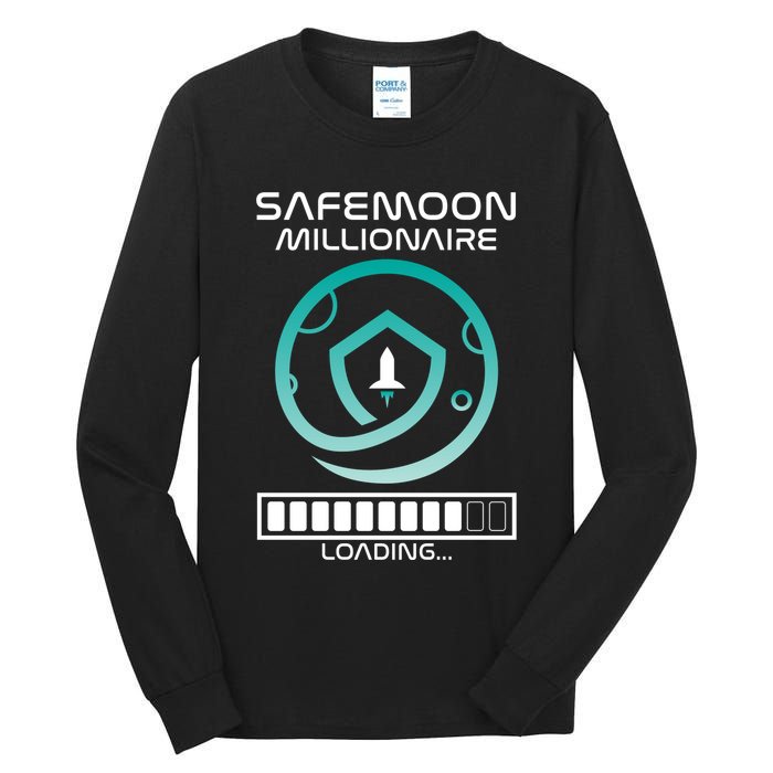 Safemoon Cryptocurrency Millionaire Loading Bar Tall Long Sleeve T-Shirt