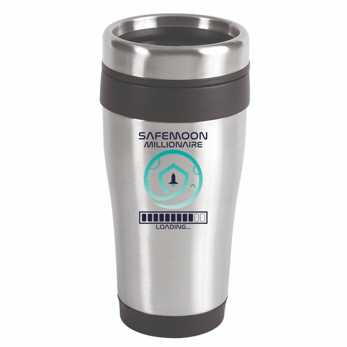 Safemoon Cryptocurrency Millionaire Loading Bar 16oz Travel Tumbler