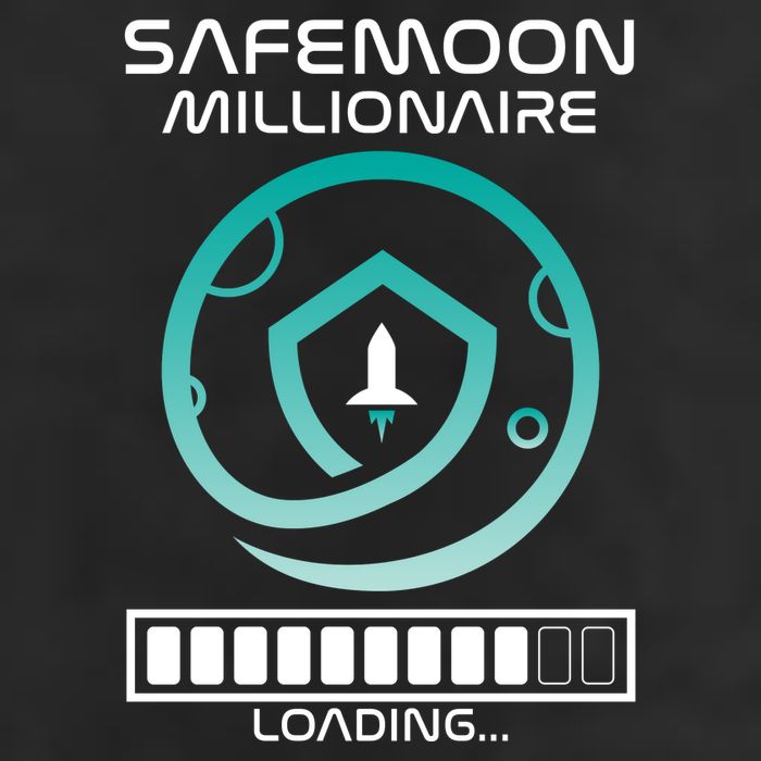 Safemoon Cryptocurrency Millionaire Loading Bar Large Microfiber Waffle Golf Towel