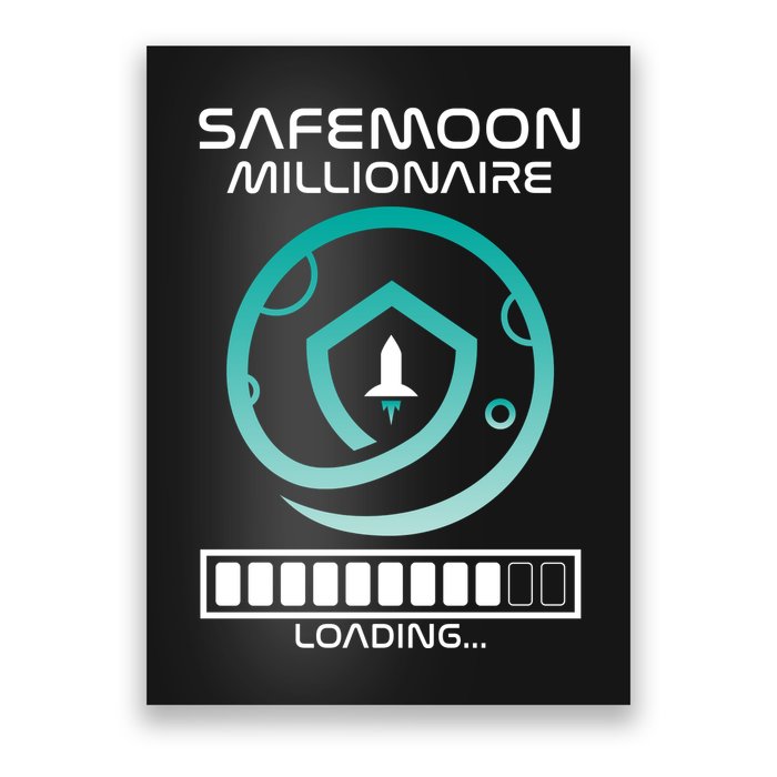 Safemoon Cryptocurrency Millionaire Loading Bar Poster