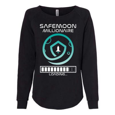 Safemoon Cryptocurrency Millionaire Loading Bar Womens California Wash Sweatshirt