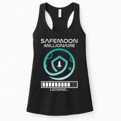 Safemoon Cryptocurrency Millionaire Loading Bar Womens Tank Top