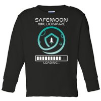 Safemoon Cryptocurrency Millionaire Loading Bar Toddler Long Sleeve Shirt