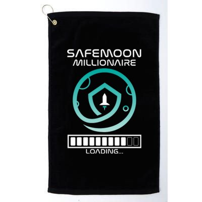 Safemoon Cryptocurrency Millionaire Loading Bar Platinum Collection Golf Towel