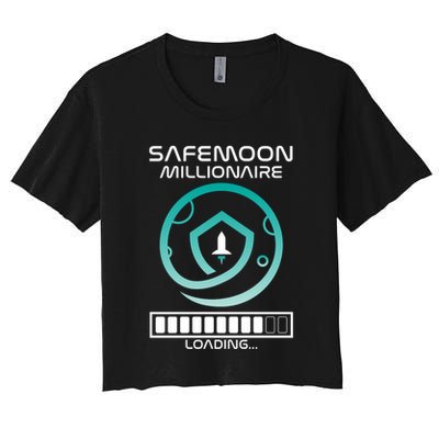 Safemoon Cryptocurrency Millionaire Loading Bar Crop Top