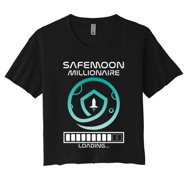 Safemoon Cryptocurrency Millionaire Loading Bar Crop Top