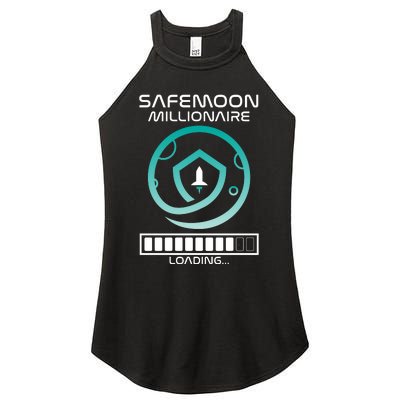 Safemoon Cryptocurrency Millionaire Loading Bar Women's Perfect Tri Rocker Tank