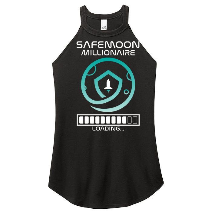 Safemoon Cryptocurrency Millionaire Loading Bar Women's Perfect Tri Rocker Tank