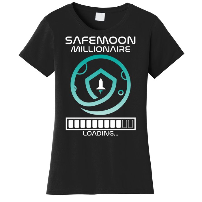 Safemoon Cryptocurrency Millionaire Loading Bar Women's T-Shirt