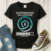 Safemoon Cryptocurrency Millionaire Loading Bar Womens T-Shirt