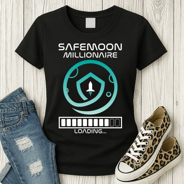 Safemoon Cryptocurrency Millionaire Loading Bar Womens T-Shirt
