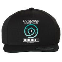 Safemoon Cryptocurrency Millionaire Loading Bar Wool Snapback Cap