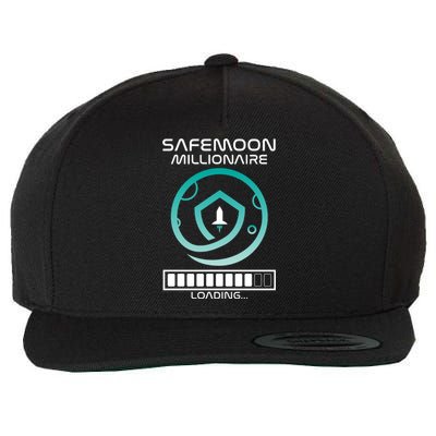 Safemoon Cryptocurrency Millionaire Loading Bar Wool Snapback Cap