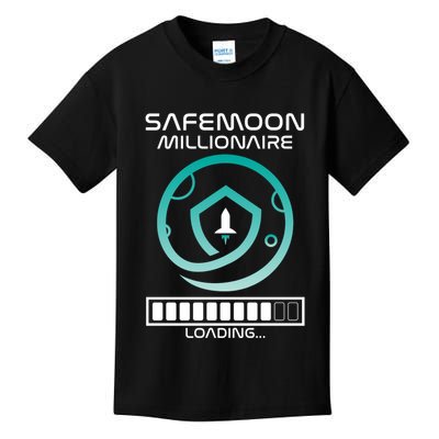 Safemoon Cryptocurrency Millionaire Loading Bar Kids T-Shirt