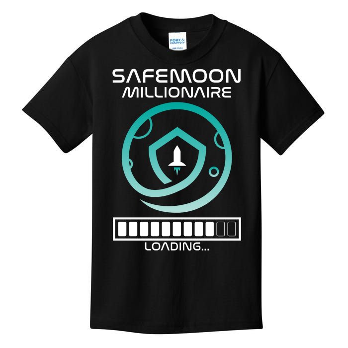 Safemoon Cryptocurrency Millionaire Loading Bar Kids T-Shirt