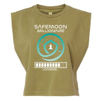 Safemoon Cryptocurrency Millionaire Loading Bar Garment-Dyed Women's Muscle Tee