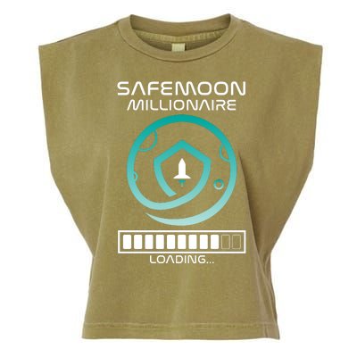 Safemoon Cryptocurrency Millionaire Loading Bar Garment-Dyed Women's Muscle Tee