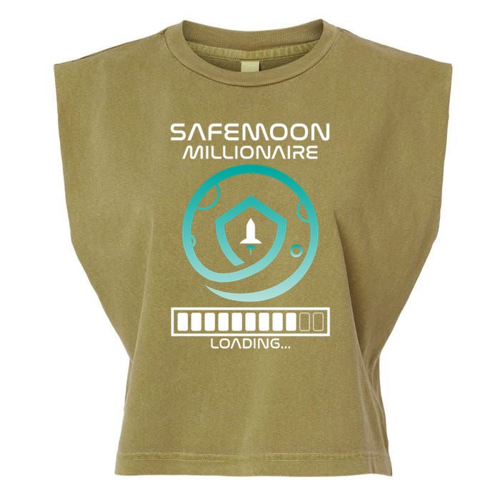Safemoon Cryptocurrency Millionaire Loading Bar Garment-Dyed Women's Muscle Tee