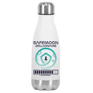 Safemoon Cryptocurrency Millionaire Loading Bar Stainless Steel Insulated Water Bottle