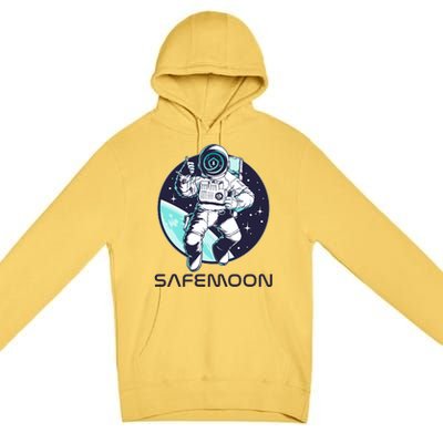 Safemoon Cryptocurrency Space Astronaut Premium Pullover Hoodie