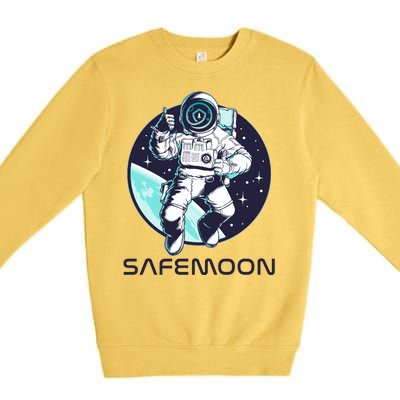 Safemoon Cryptocurrency Space Astronaut Premium Crewneck Sweatshirt