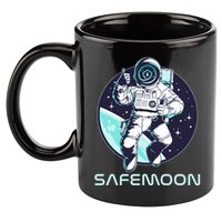 Safemoon Cryptocurrency Space Astronaut 11oz C Handle Ceramic Mug