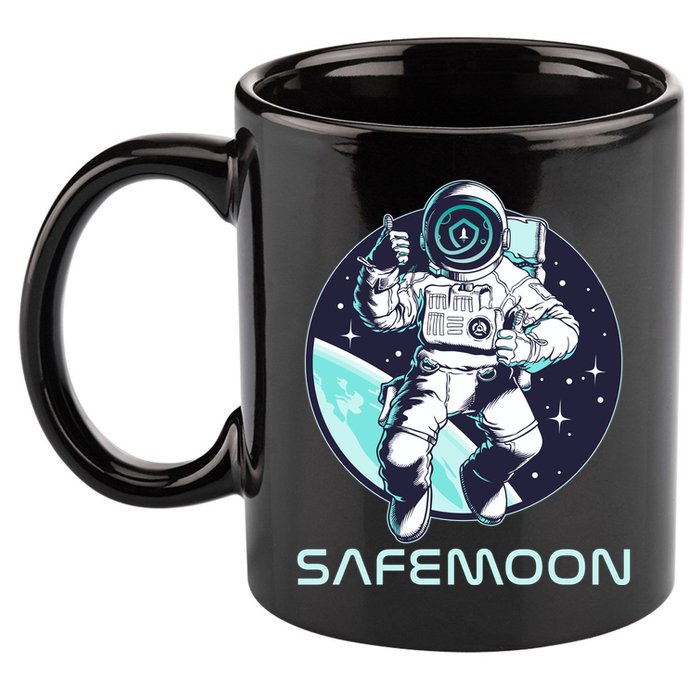 Safemoon Cryptocurrency Space Astronaut 11oz C Handle Ceramic Mug
