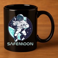 Safemoon Cryptocurrency Space Astronaut 11oz C Handle Ceramic Mug