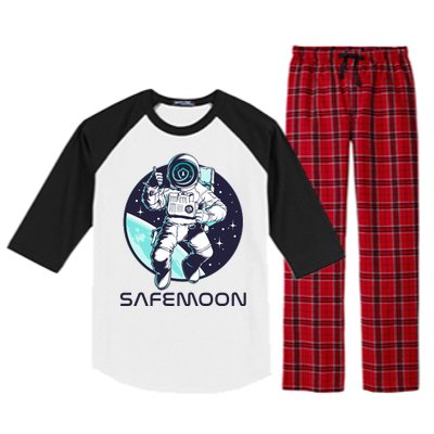 Safemoon Cryptocurrency Space Astronaut Raglan Sleeve Pajama Set