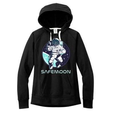 Safemoon Cryptocurrency Space Astronaut Women's Fleece Hoodie