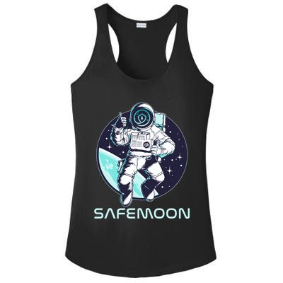 Safemoon Cryptocurrency Space Astronaut Ladies PosiCharge Competitor Racerback Tank