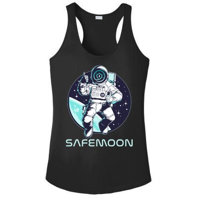 Safemoon Cryptocurrency Space Astronaut Ladies PosiCharge Competitor Racerback Tank